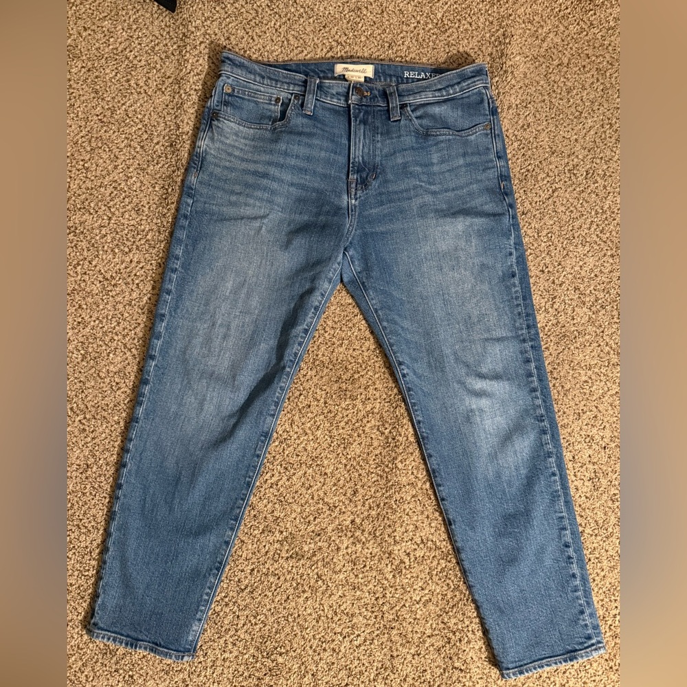 Madewell Men's Relaxed Taper Jeans 33X30